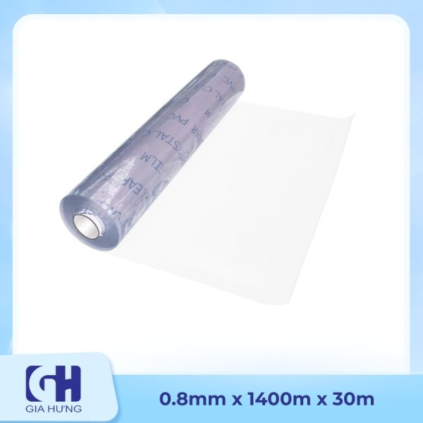 Cuộn nhựa PVC dày 0.8mm x 1.4m x 30m