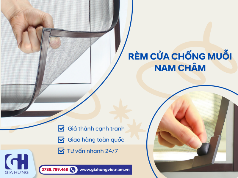 Rèm cửa chống muỗi nam châm Giải pháp bảo vệ hiệu quả không gian sống