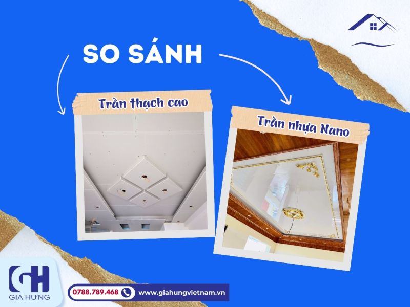 Nên Chọn Trần Thạch Cao Hay Trần Nhựa? So Sánh Chi Tiết Cho Người Mới