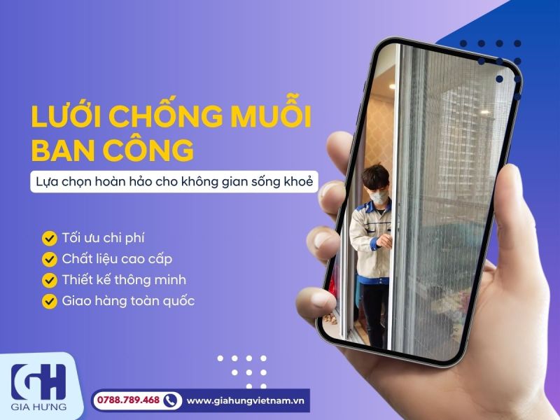 Lưới Chống Muỗi Ban Công Giá Rẻ – Lựa Chọn Hoàn Hảo Từ Gia Hưng