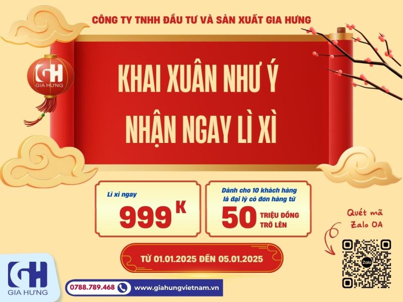 Nhận Ngay Lì Xì May Mắn Đặc Biệt 2025 Từ Gia Hưng 