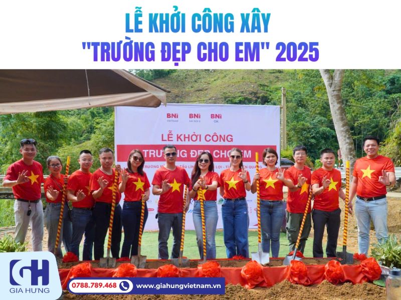 Lễ Khởi Công Dự Án Xây “Trường Đẹp Cho Em” Tại Tuyên Quang
