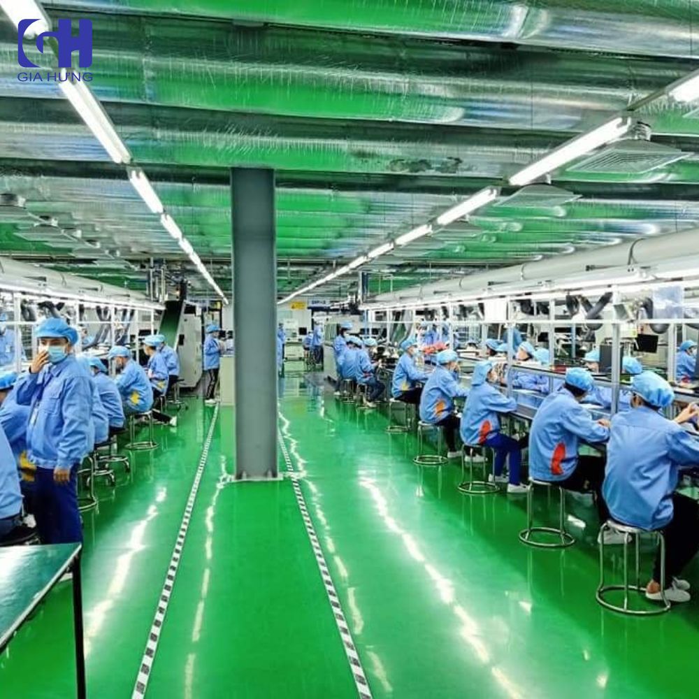 Nhà máy lắp đặt thảm cao su