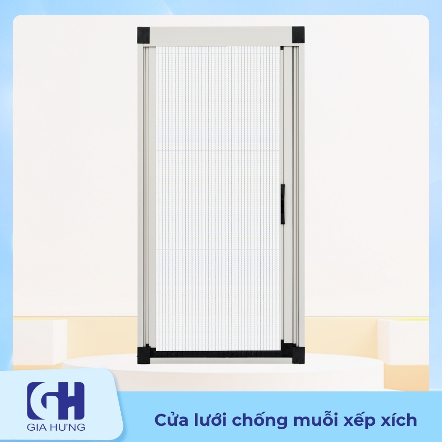 Cửa Lưới Chống Muỗi Xếp Xích 