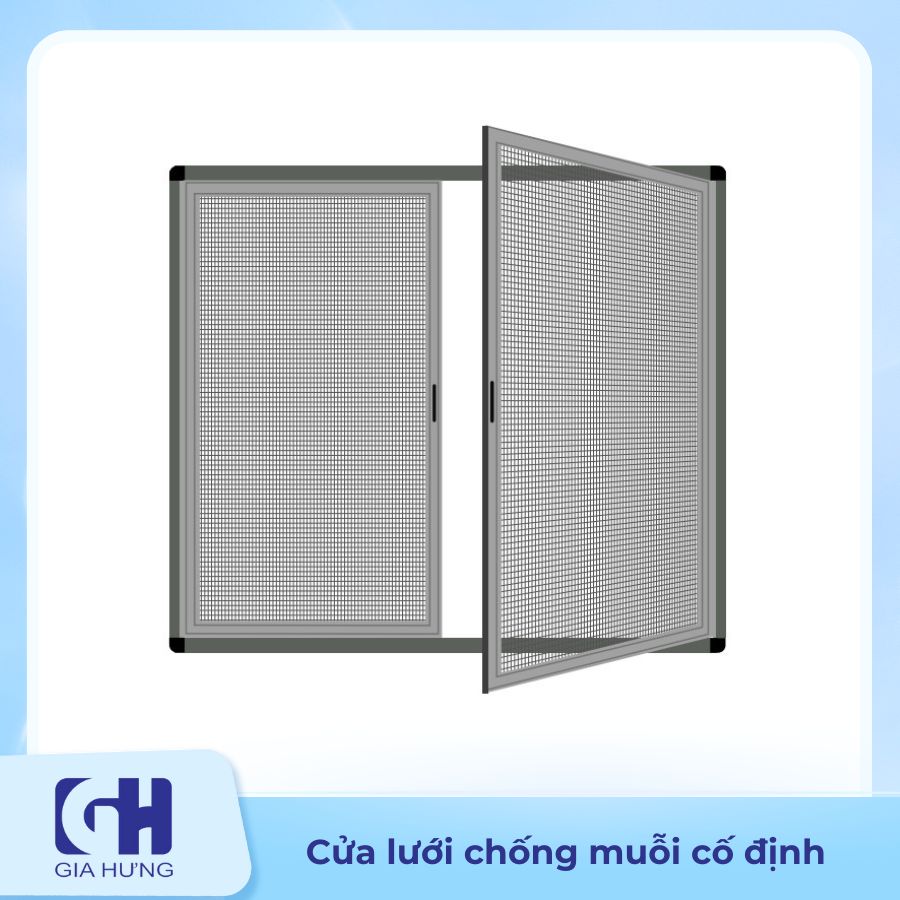 Cửa lưới chống muỗi dạng cố định