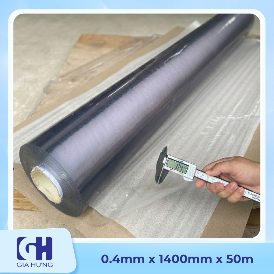 Cuộn Nhựa PVC Dày 0.4mm x 1.4m x 50m