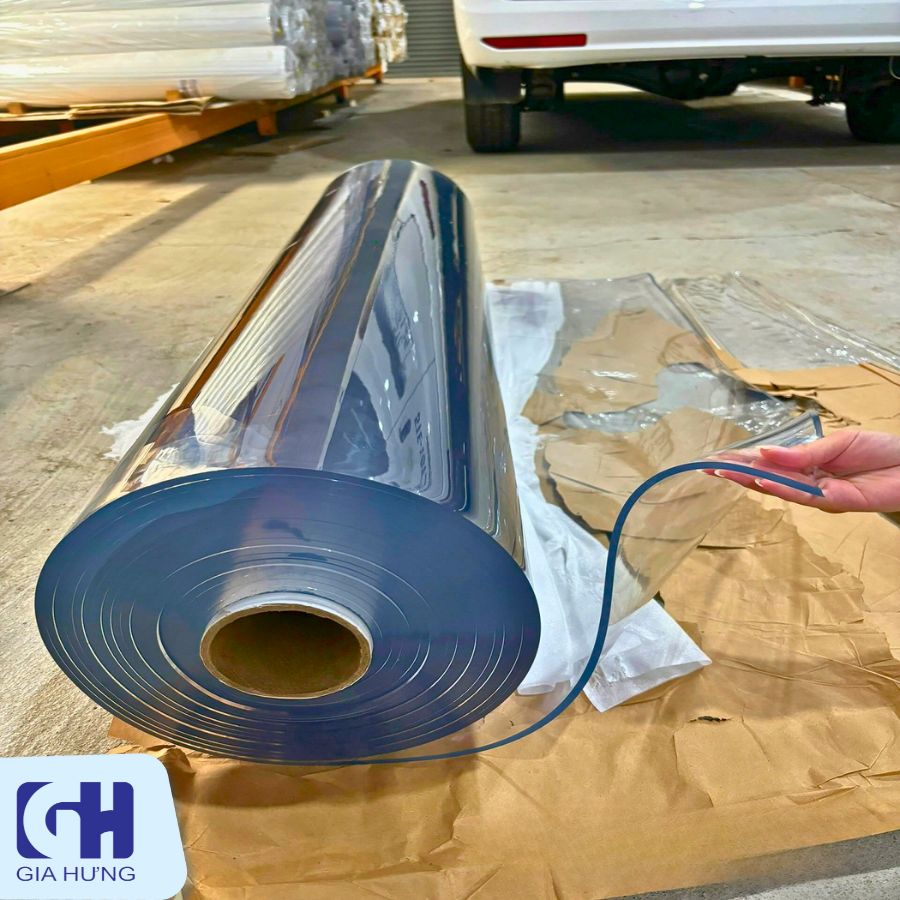 Cuộn màng nhựa PVC khổ lớn mềm dẻo trong suốt