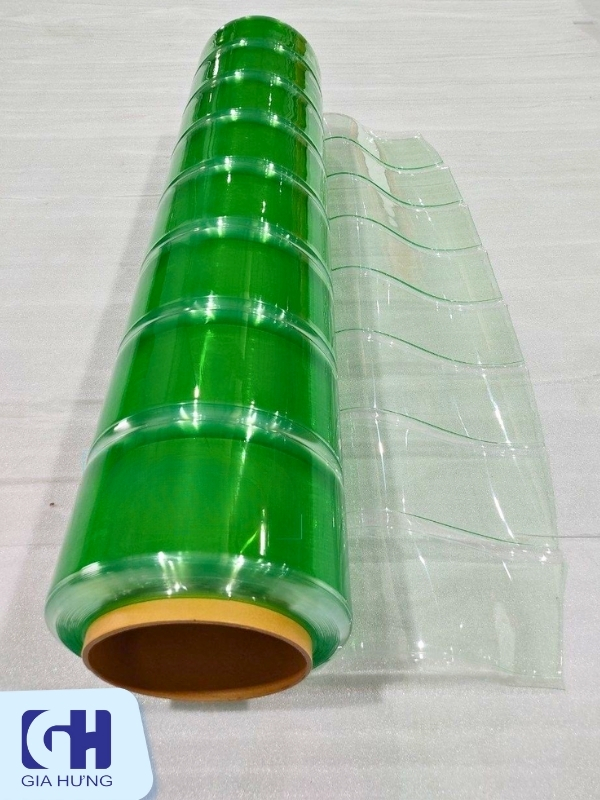 Cuộn nhựa PVC xếp gấp chống tĩnh điện màu xanh ngọc