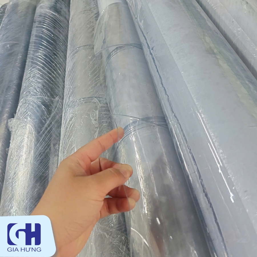 Màng nhựa pvc khổ lớn xếp gấp màu trong suốt