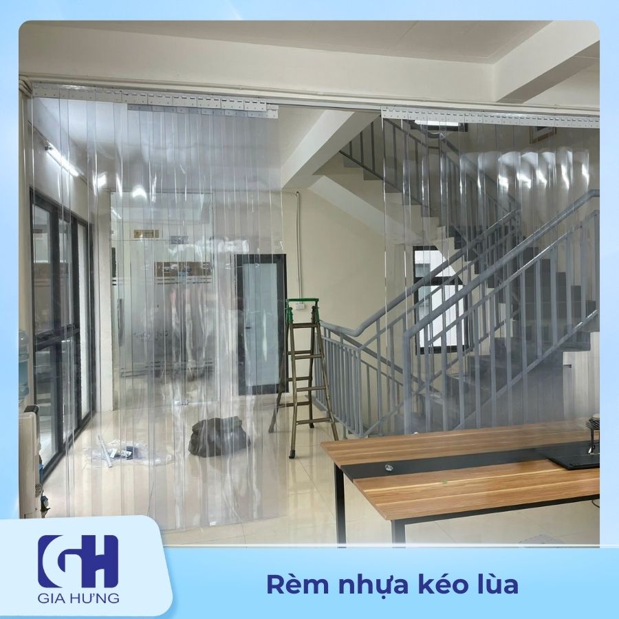 Rèm nhựa PVC kéo lùa