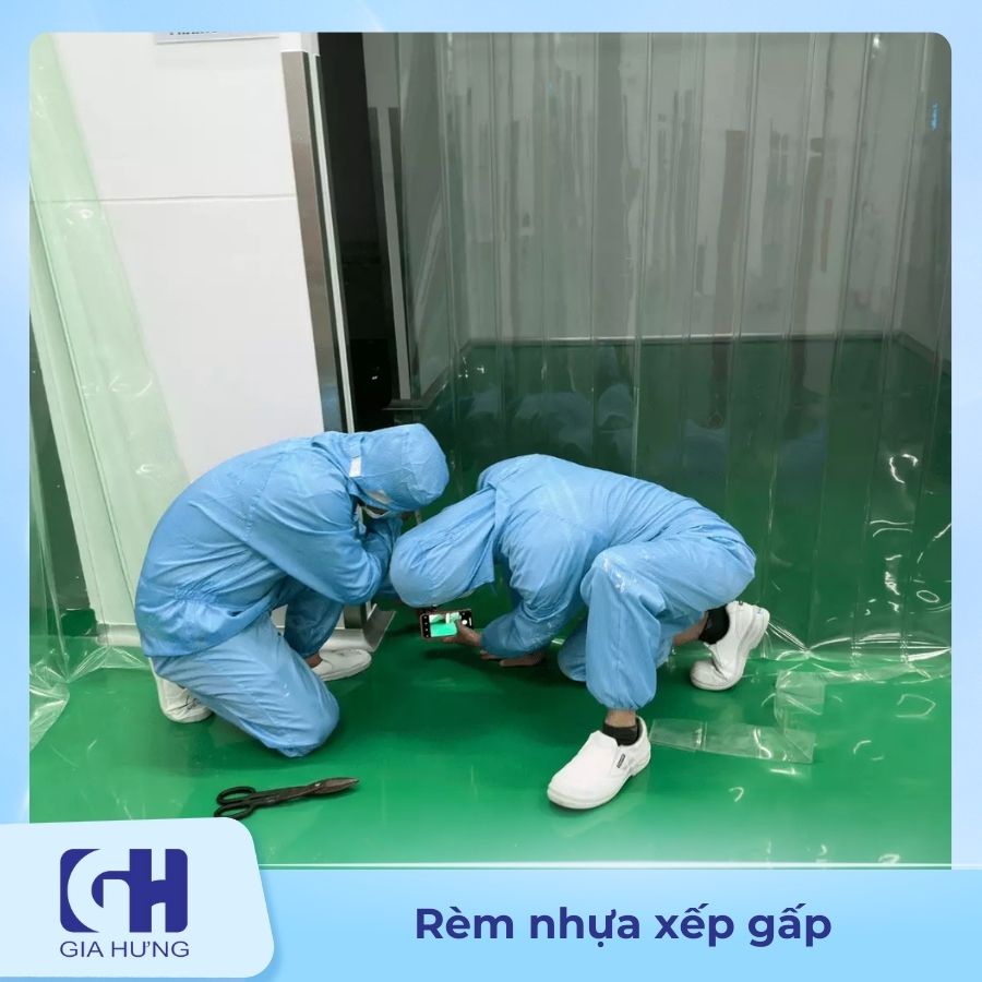 Rèm Nhựa Xếp Gấp Chống Tĩnh Điện