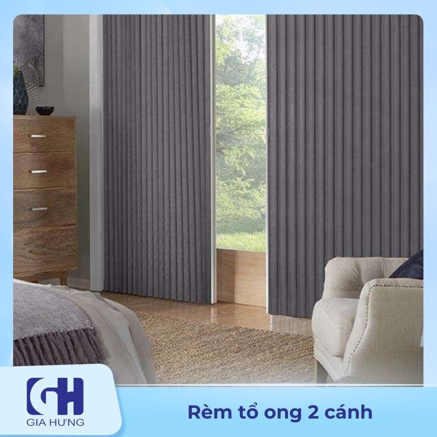 Rèm tổ ong kéo 2 cánh