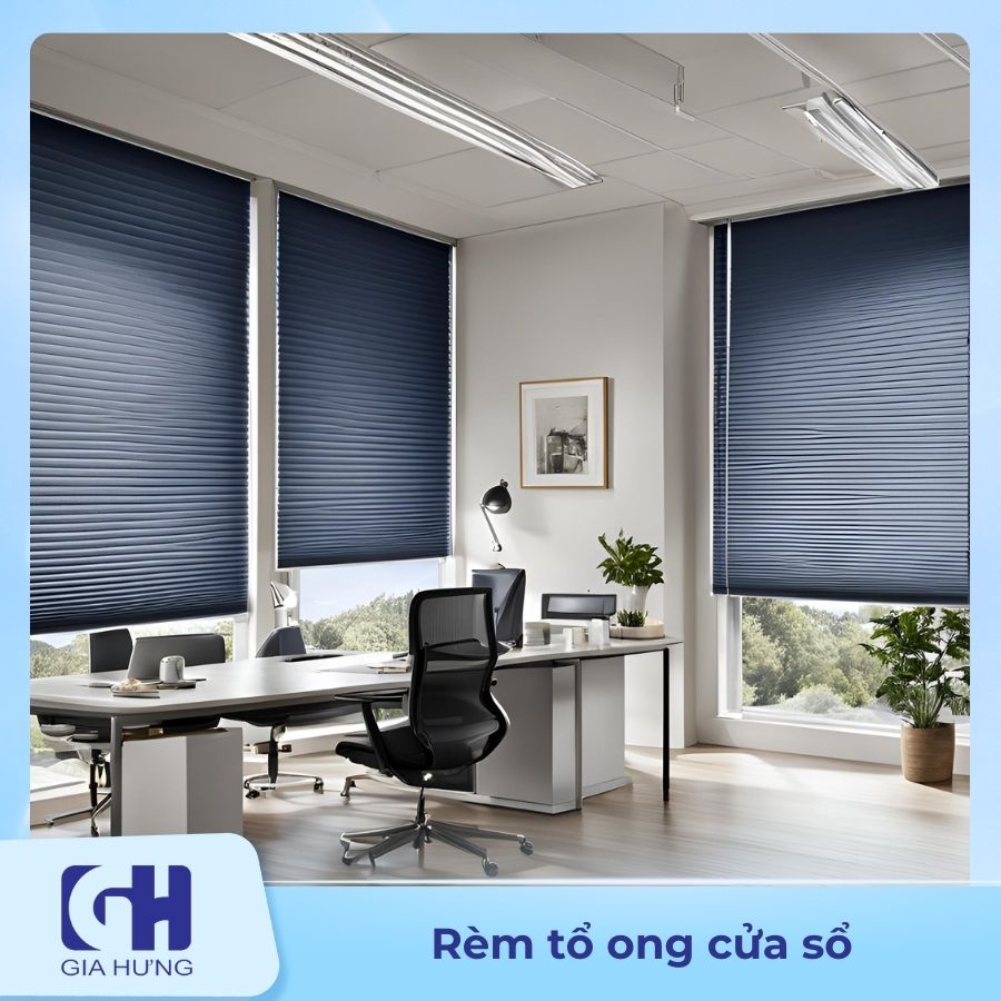 Rèm tổ ong cửa sổ