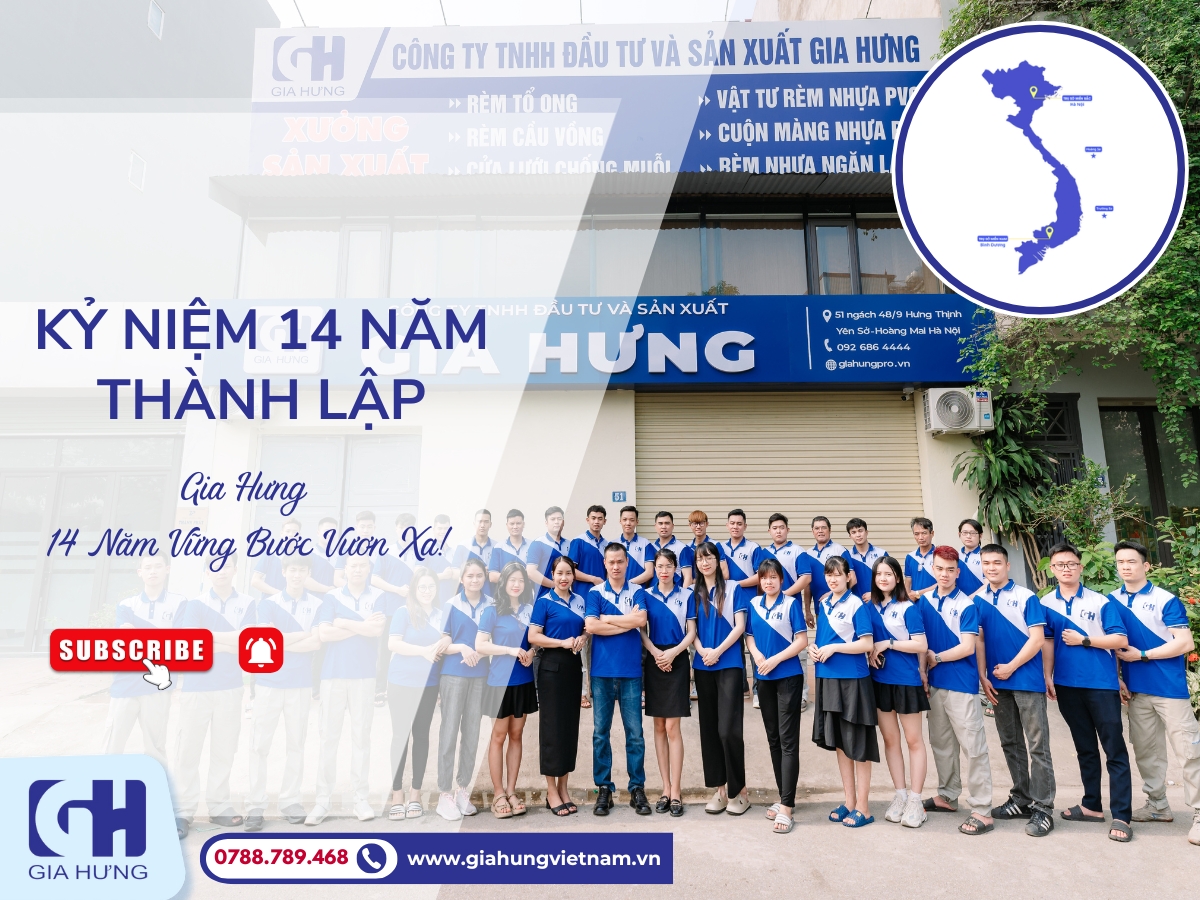 Kỷ Niệm 14 Năm Thành Lập Công Ty Gia Hưng (28/04/2011 - 28/04/2025)