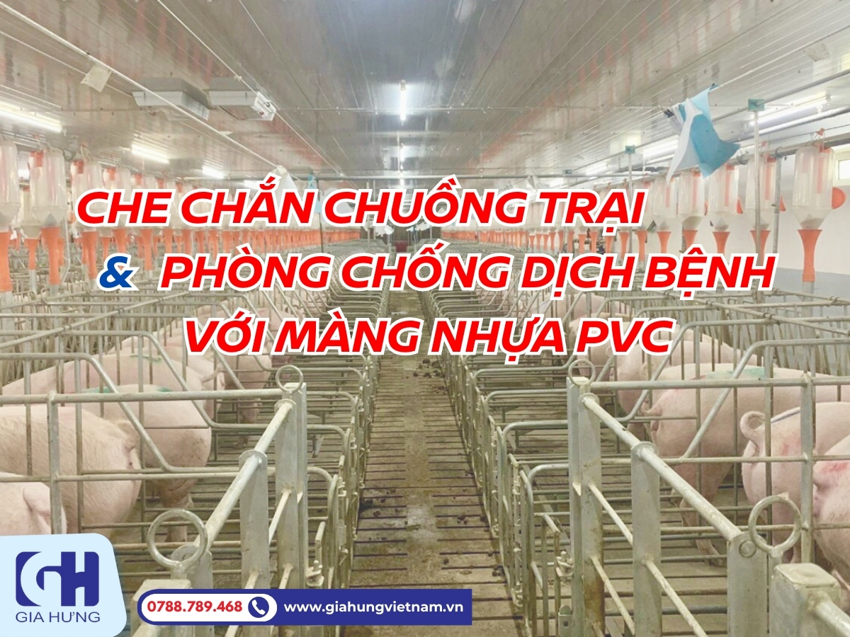 Che chắn chuồng trại và tối ưu phòng chống dịch bệnh với màng nhựa PVC