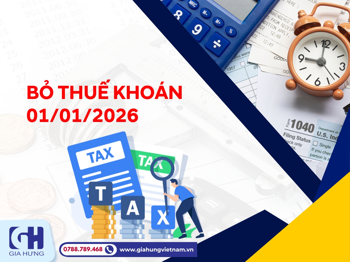 TỪ 01/01/2026: Xoá Bỏ Thuế Khoán – Chủ Hộ Kinh Doanh Cần Chuẩn Bị Gì?
