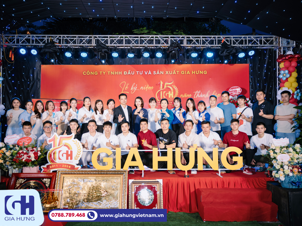 Kỷ Niệm 15 Năm Thành Lập Công Ty Gia Hưng (28/04/2011 - 28/04/2026)