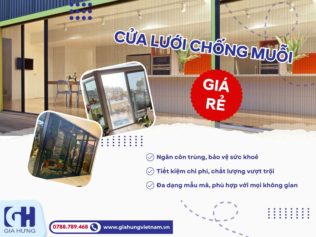 Cửa Lưới Chống Muỗi Giá Rẻ, Chất Lượng Tại Bình Dương 