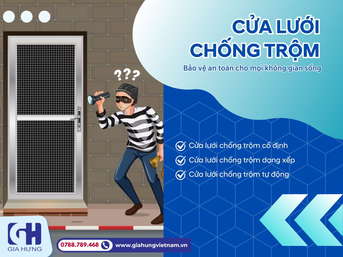 Tại sao nên lắp đặt cửa lưới chống trộm cho ngôi nhà của bạn?