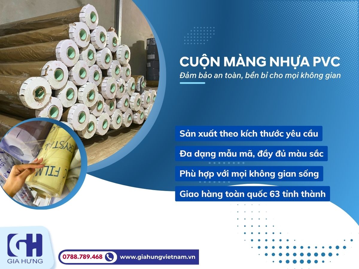 Tiêu chuẩn cần biết khi mua cuộn màng PVC đảm bảo an toàn và bền bỉ