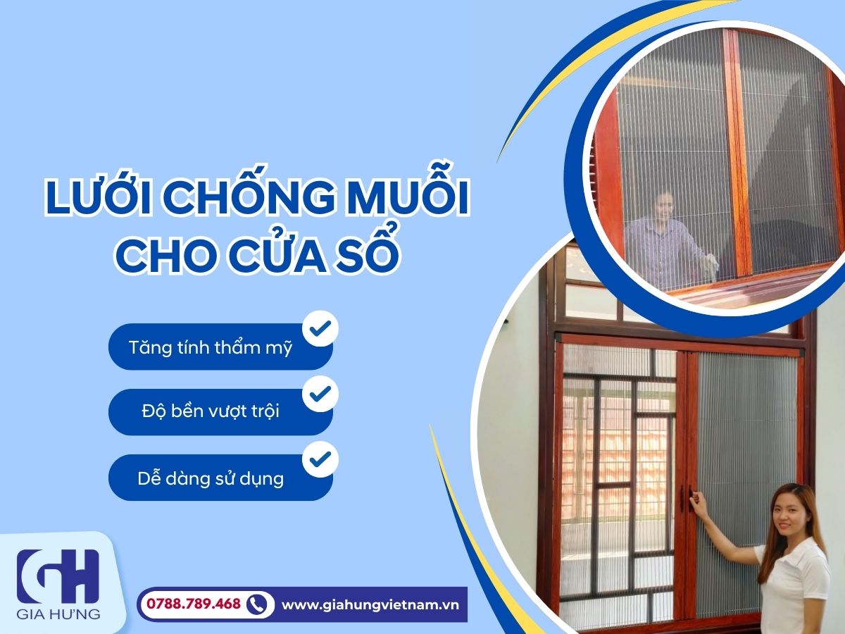 Hướng dẫn cách lắp đặt lưới chống muỗi cho cửa sổ hiệu quả