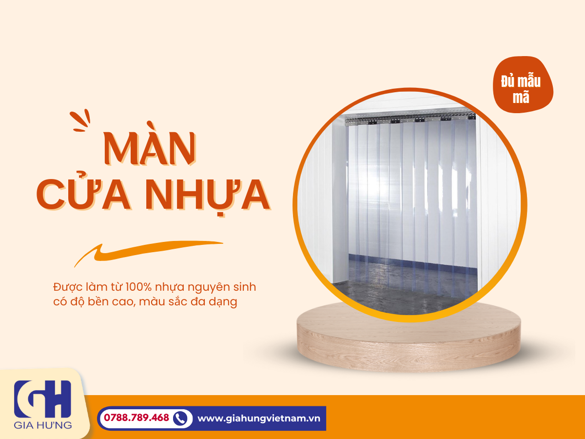 Màn Cửa Nhựa PVC Ngăn Lạnh Gia Hưng Giá Rẻ Nhất Thị Trường