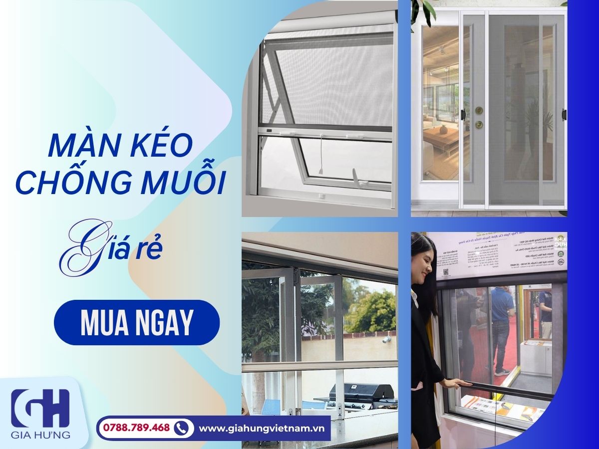 Màn Kéo Chống Muỗi Khác Lưới Chống Muỗi Như Thế Nào?