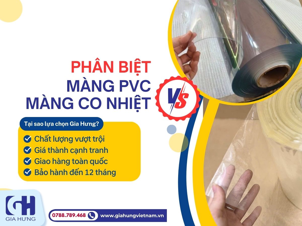 Phân Biệt Màng PVC và Màng Co Nhiệt