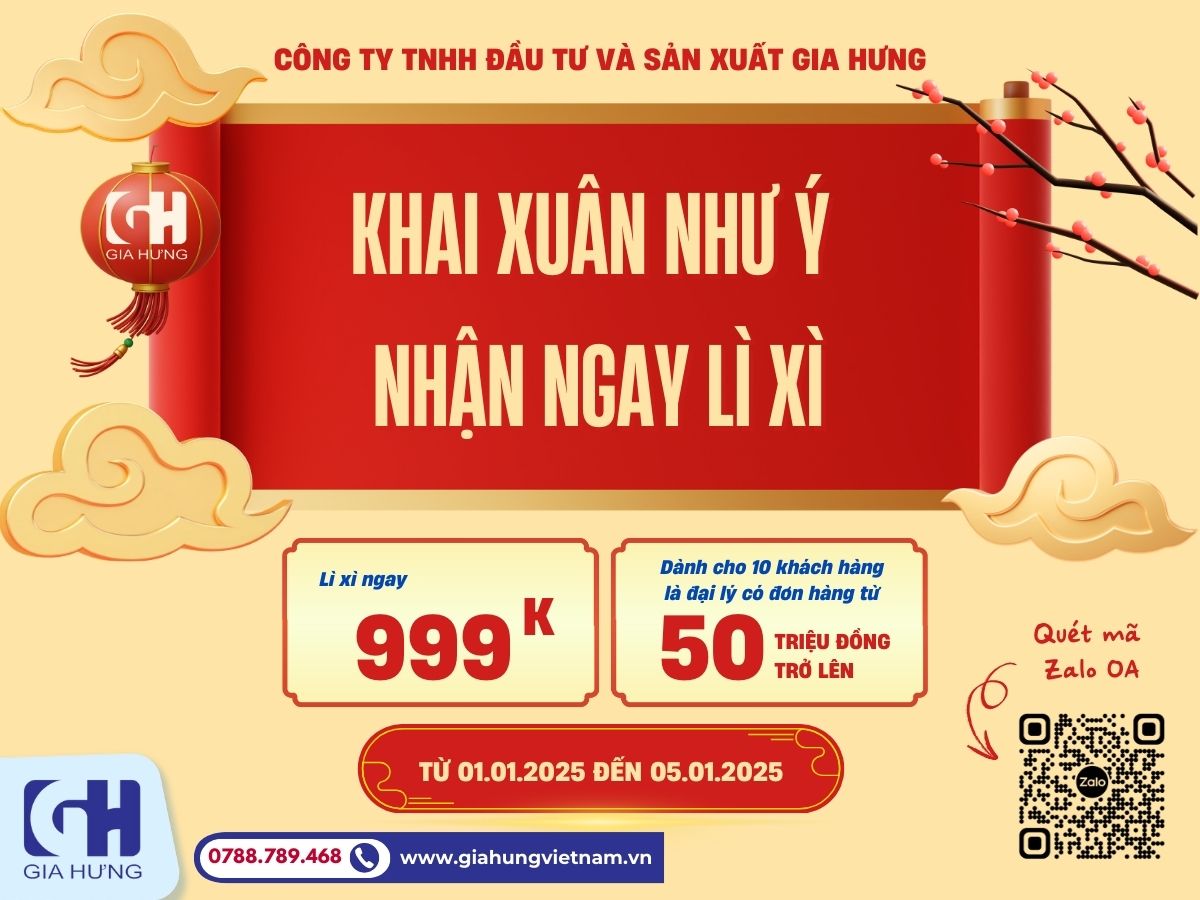 Nhận Ngay Lì Xì May Mắn Đặc Biệt 2025 Từ Gia Hưng 