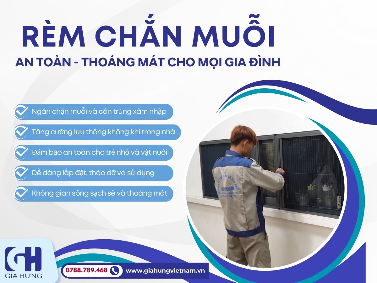 Vì Sao Nên Sử Dụng Rèm Chắn Muỗi Gia Hưng?