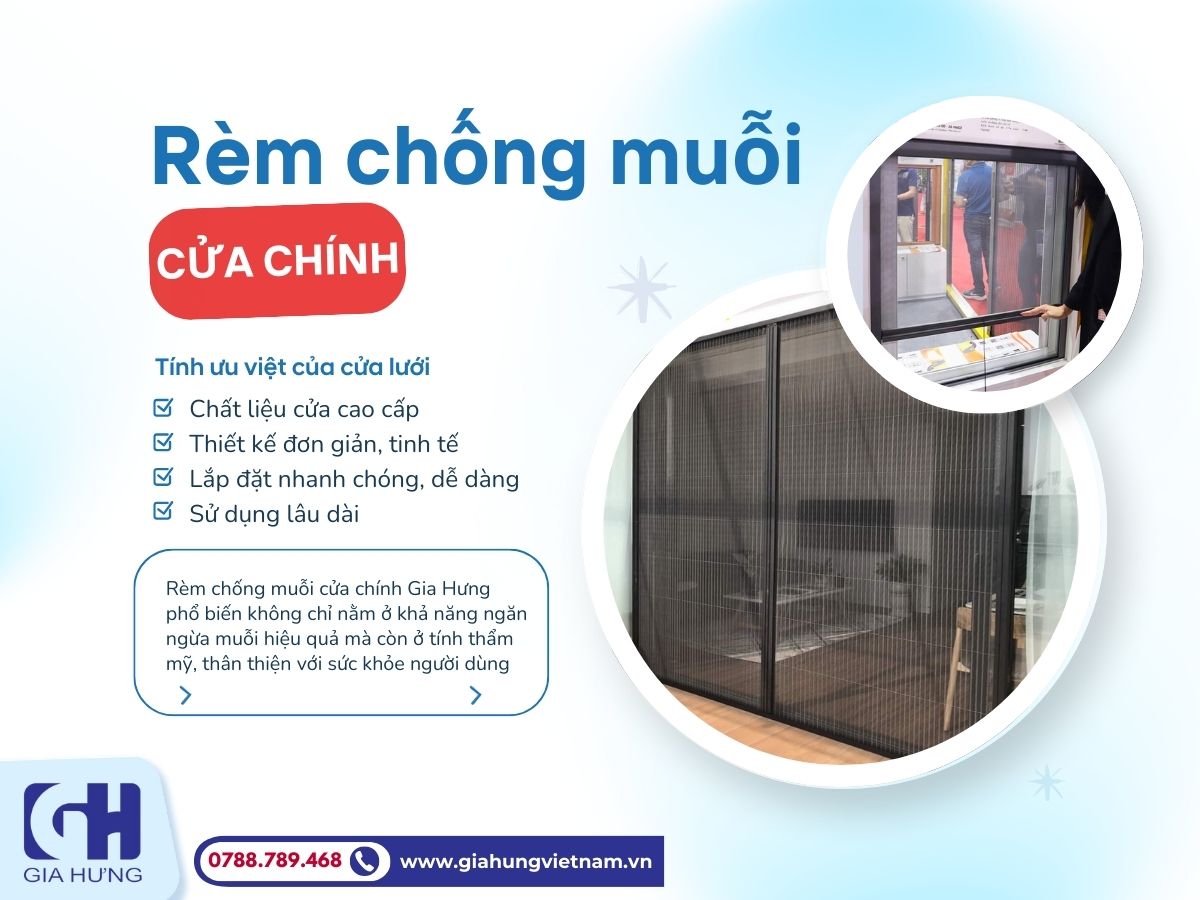 Rèm Chống Muỗi Cửa Chính Gia Hưng: Giải Pháp Bảo Vệ Sức Khỏe Hiệu Quả