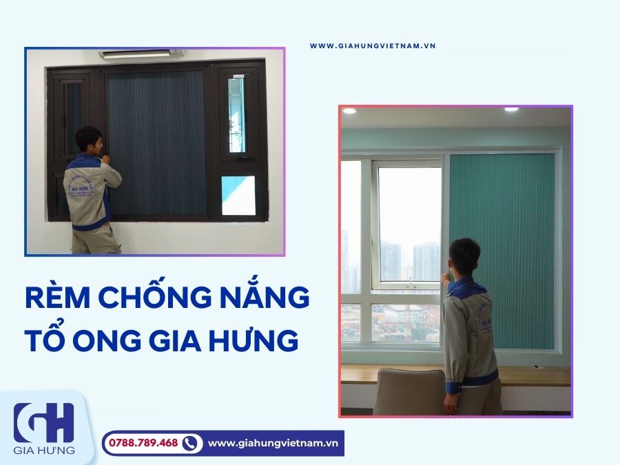 Tạm biệt nắng nóng để có không gian sống lý tưởng với rèm tổ ong