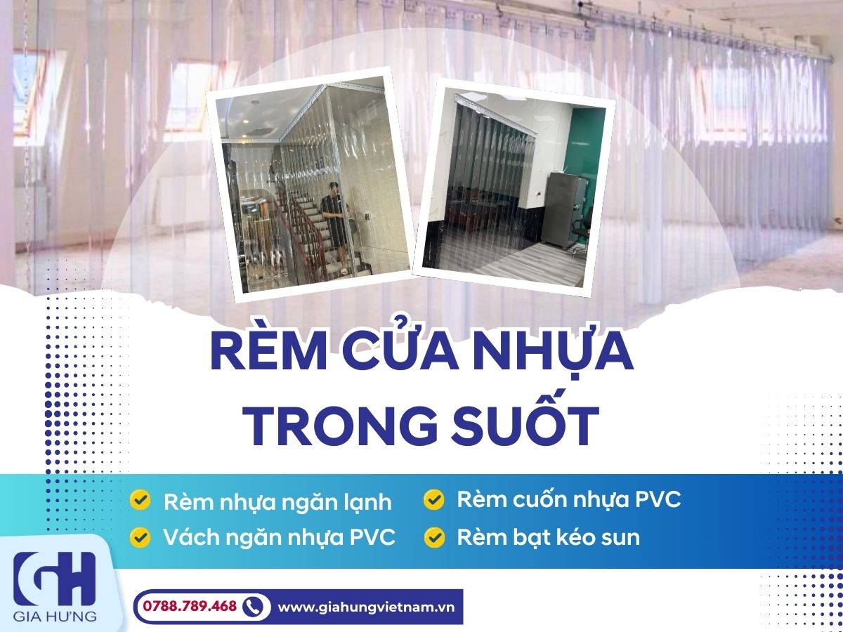 Quy trình lắp đặt rèm cửa nhựa trong suốt tại Gia Hưng