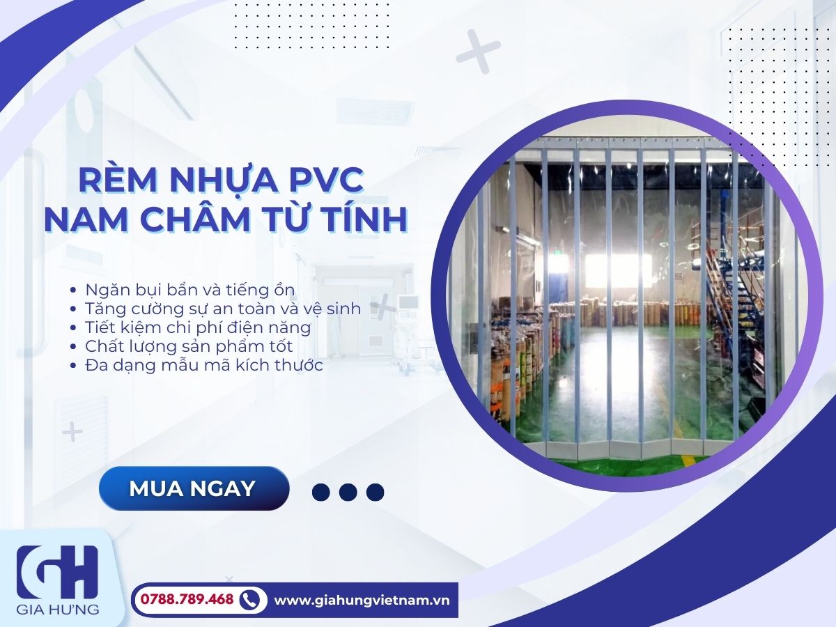 Rèm Nhựa PVC Nam Châm Từ Tính Ngăn Phòng Giá Rẻ Tại Miền Nam