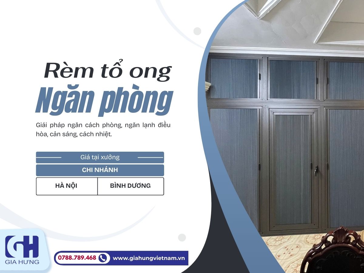 Địa chỉ mua rèm tổ ong ngăn phòng chính hãng giá SALE 30%