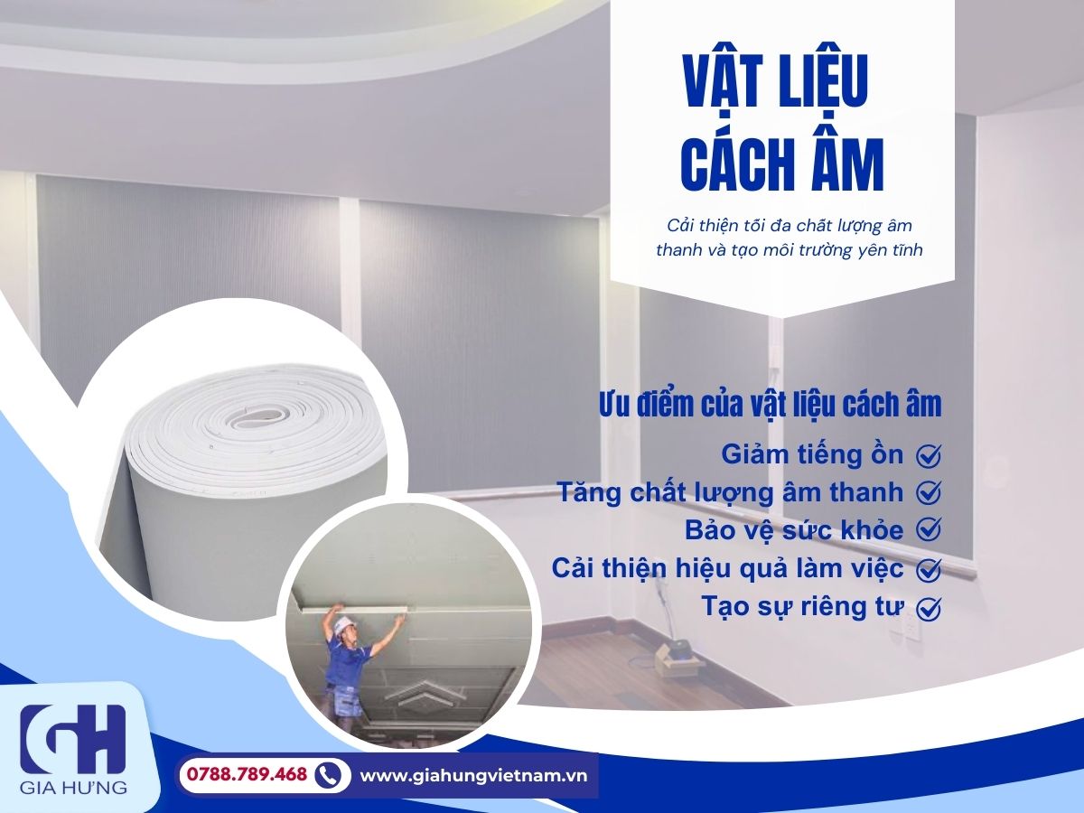 Bí quyết tạo không gian yên tĩnh với vật liệu cách âm tối ưu