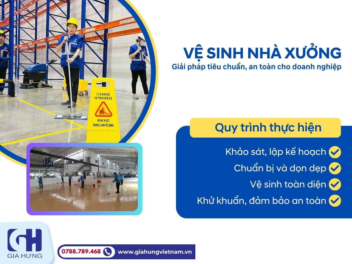 Giải Pháp Vệ Sinh Nhà Xưởng Tiêu Chuẩn, An Toàn Cho Doanh Nghiệp